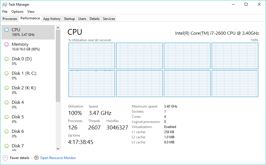 Rendering - High CPU Usage
