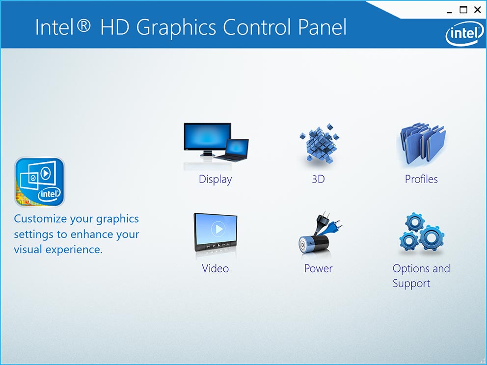 Intel Graphics Control Panel